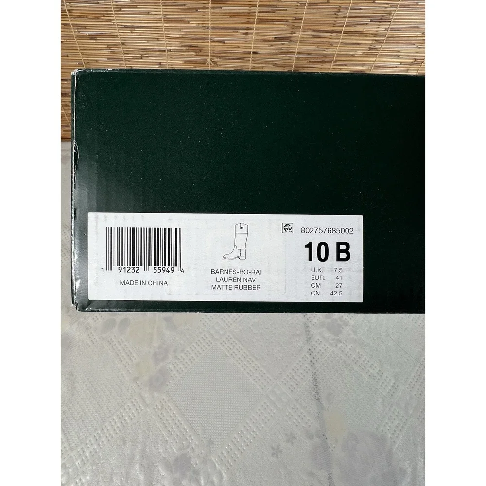 LAUREN RALPH LAUREN barnes-bo-rai Lauren Nav Matte Rubber Size 10 B
